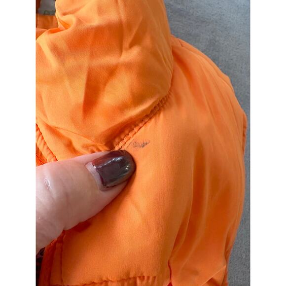 Tangerine Thermal Vest Orange Womens XL Puffer Reflective Strip Outdoors - Picture 7 of 7